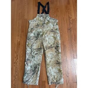 Cabelas Zonz Western Bibs Hunting Overalls Camouflage Mens Size L Retro